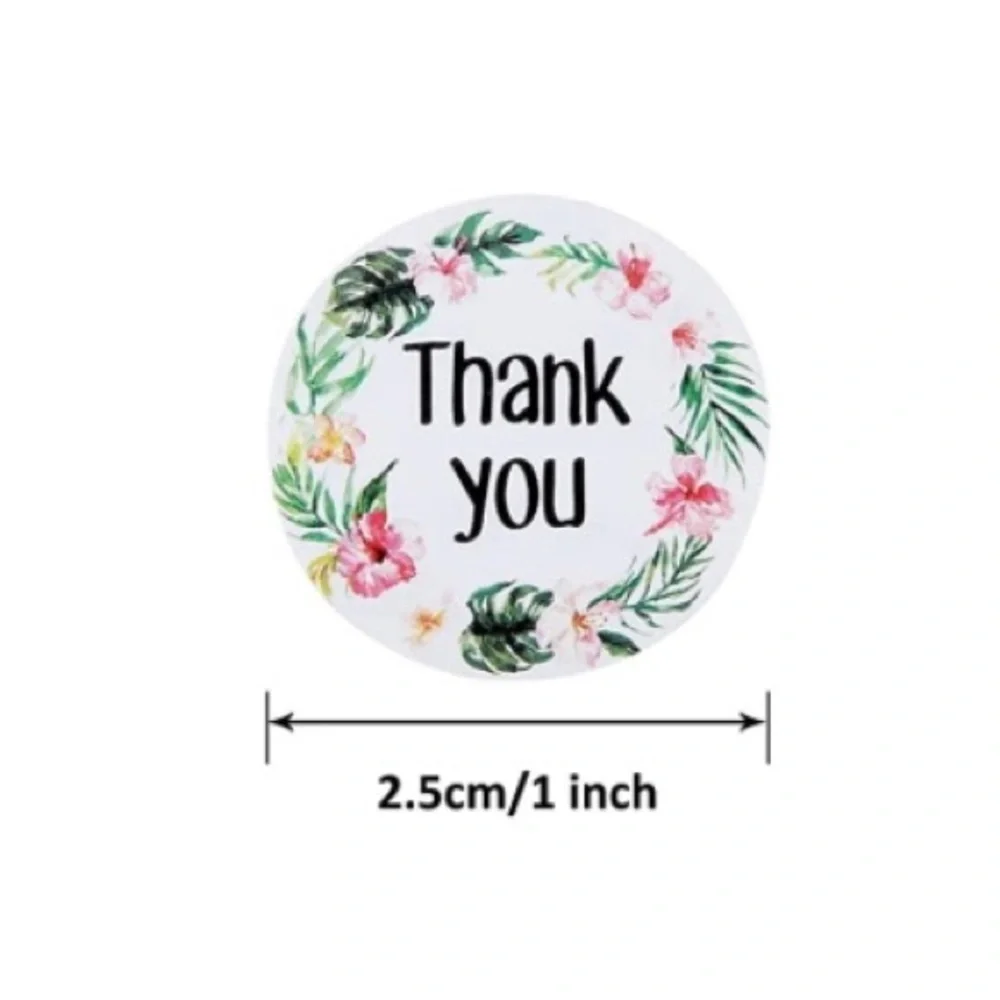 100ct~ 1” Thank You Design Stickers (Boutique) 💐🆕💐 (2 For $12)